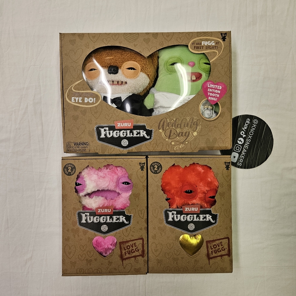 ZURU Fuggler Wedding Day 2-Pack Limited Edition Valentines Day Fuggs + 2 Lovers